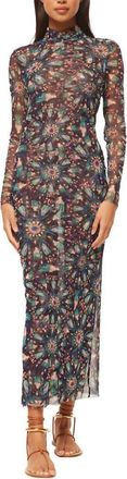 Misa Liv Dress In Indigo Burst
