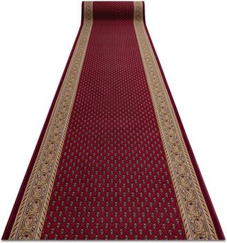 RugsX Runner anti-slip inca maroon 67cm red 67x570 cm