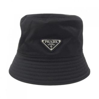 Prada Cappello Re-Nylon Pre-owned con Logo Triangolo - - Pre-owned - Uomo - Nero - ONE SIZE