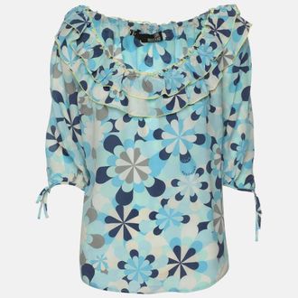 Love Moschino Multicolor Printed Silk Top
