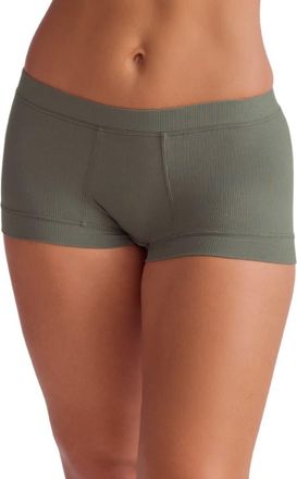 Fleur't Boxer Shorts in Thyme Rib at Nordstrom, Size X-Small