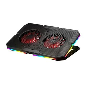 OEM Refrigerador Silencioso De Doble Ventilador Para Port&aacute;til Con Base De Ventilaci&oacute;n Ergon&oacute;mica, Apto Para Port&aacute;tiles De 11 A 18 Pulgadas