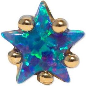 Girls Crew Blue Opal Star Stud Earring in Gold at Nordstrom