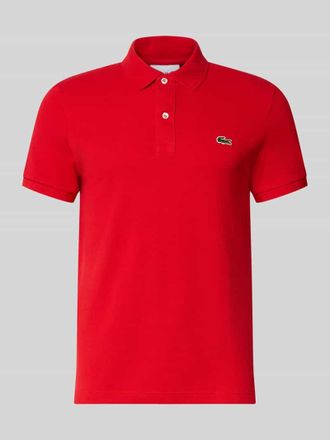 Lacoste Slim Fit Poloshirt aus reiner Baumwolle in Rot, Gr&ouml;&szlig;e XXXL
