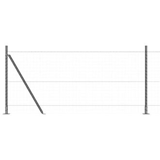 Berkfield Home Fence Posts Set of 26 Grey Concrete 3.2 x 3.2 x 90 cm Durable