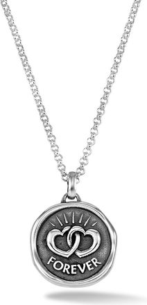 Dower & Hall Mens Forever Hearts Talisman Necklace