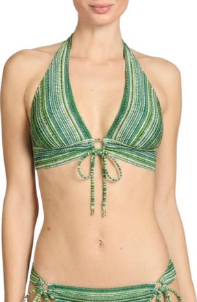 Robin Piccone Emilia Keyhole Bikini Top in Verde at Nordstrom, Size X-Small