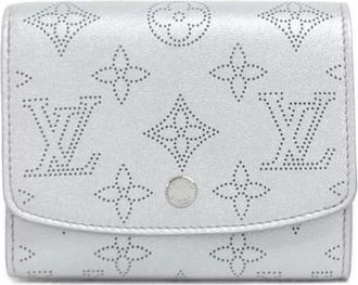 Louis Vuitton Pre-owned Mahina Portefeuille Iris Compact Calf Wallet - - Pre-owned - Donna - Grigio - ONE SIZE