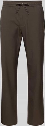 Selected Regular Fit Stoffhose mit Viskose-Anteil Modell Robert in Schoko, Gr&ouml;&szlig;e XXL