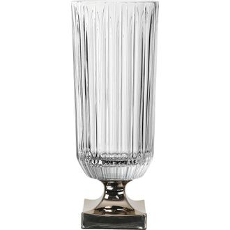 Nachtmann Minerva 15 Vase with Platinum Foot in Clear at Nordstrom