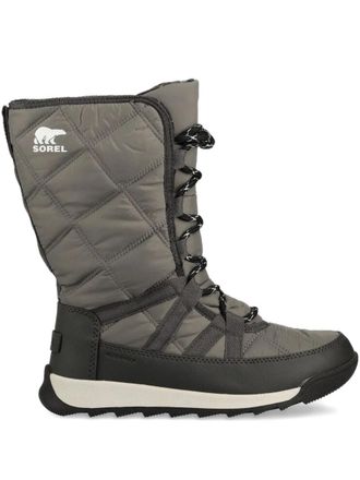 Sorel Whitney II quilted lace-up boots - women - Nylon/Polyurethane/Artificial Fur/Rubber/Fabric - 6 - Grey