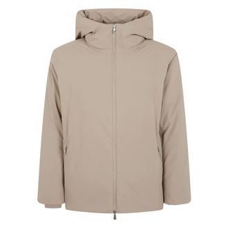Rains Sarna W4T3 Puffer Jacket - Dames - Jassen - Beige - Maat: M Leer