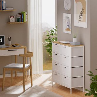 Vicco Armario Belaro, Blanco, 80 X 95 Cm Con 8 Cajones, Vicco