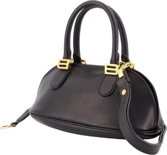Balenciaga Womens Bolero Bowl Mini Bag Leather Black Calfskin Handbags-purses