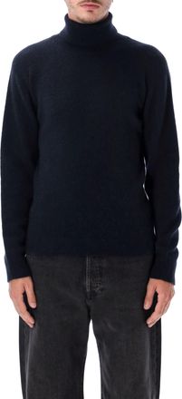 Roberto Collina Ribbed High-Neck Sweater with Relaxed Fit