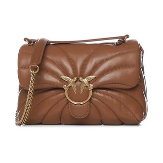 Pinko Handbags, female, Brown, Size: ONE SIZE Handbags