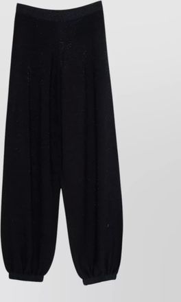 Fabiana Filippi wool cotton trousers elasticated cuffs waistband