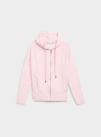 Contemporaine Womens Solid knit soft hooded jacket