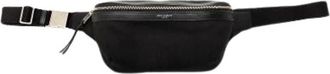 Saint Laurent Pre-owned Canvas Belt Bag - Dames - Vintage Heuptassen - Zwart - ONE Size - Vintage