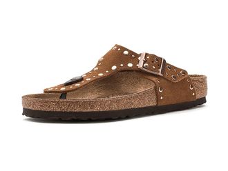 Birkenstock Gizeh Rivets - Suede Womens Dress Sandals Mink : EU 41 (US Womens 10-10.5) Regular