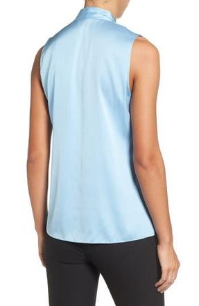 Kobi Halperin Mila Sleeveless Stretch Silk Blouse in Sky Blue at Nordstrom Rack, Size X-Small