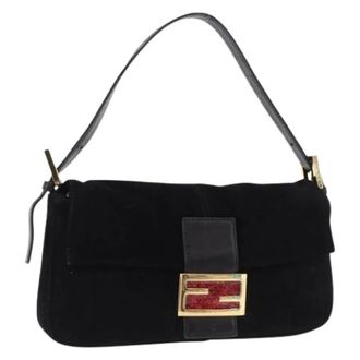 Fendi Pre-owned Vintage Schoudertas - Dames - Pre-owned - Zwart - Maat: ONE Size Leer