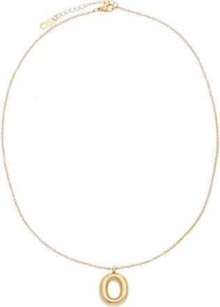 Petit Moments Bubble Initial Necklace in Gold - O at Nordstrom