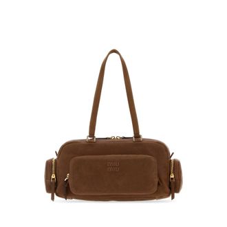 Miu Miu Brown Leather Shoulder Bag
