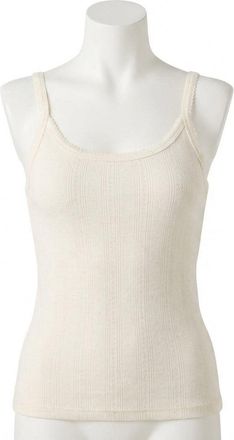 Faherty Pacific Pointell Tank Top In Egret
