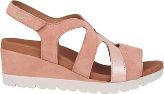 Mephisto Oranje Damessandaal - Zomercollectie - Dames - Sleehakken - Oranje - 41 EU - Su&egrave;de - Schoenen