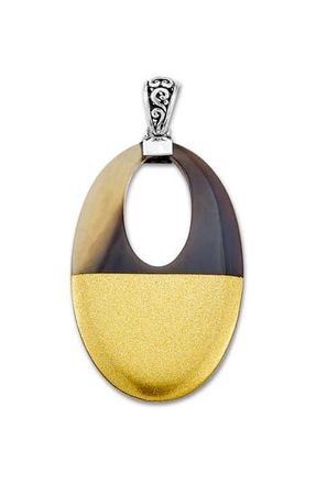 Samuel B. Oval Shimmer Pendant in Yellow at Nordstrom Rack