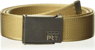 Timberland Mens Cut to Fit Adjustable Web Belt 38mm, Khaki, Size 32-44