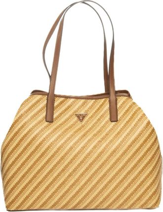 Guess Tassen, Dames, Beige, ONE Size, Polyester, Vikky Raffia Maxi Shopper
