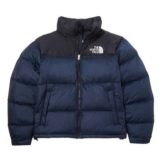 The North Face Retro Nuptse Logo Print Padded Jacket Navy NJ1DK50B