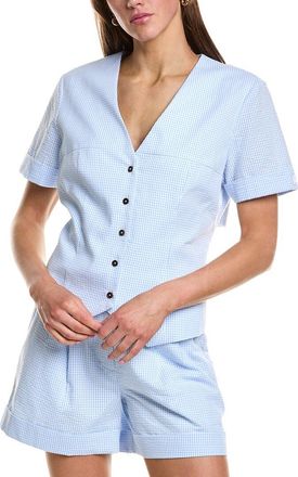 Rowing Blazers Gingham Buckle Back Top