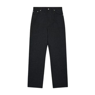 Dries Van Noten Loose Fit Broek - Dames - Jeans - Grijs - Maat: 3XS Katoen