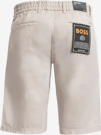 HUGO BOSS Mens Pants Stretch Cotton Light Beige Short