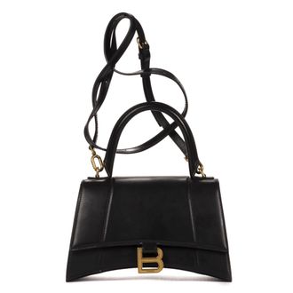 Balenciaga Pre-owned Womens Hourglass Tote Handbag - Black - One Size