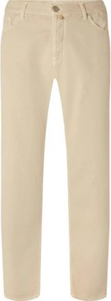 Jacob Cohen Edo Jeans - Heren - Slim Fit Jeans - Beige - W32 - Katoen - Jeans