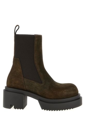 Rick Owens Womens Beatle Bogun Ankle Boots