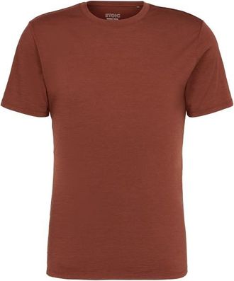 Stoic Merino155 LaholmSt. T-Shirt Merinoshirt f&uuml;r Herren | rot