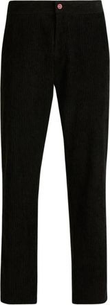 Kiton Slim Corduroy Broek - Heren - Slim Fit Broeken - Zwart - 2XL - Broeken