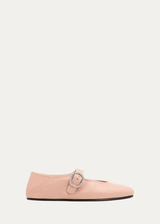 Bottega Veneta Veneziana Nappa Leather Ballerina Flats