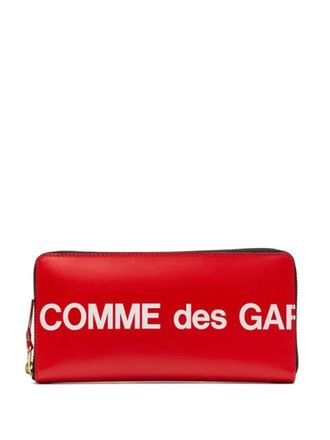 Comme Des Gar&ccedil;ons Portafoglio con logo - Rosso