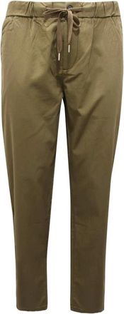 Sun 68 Donkere Militaire Trekkoord Broek Effen - Heren - Chinos - Groen - M - Broeken