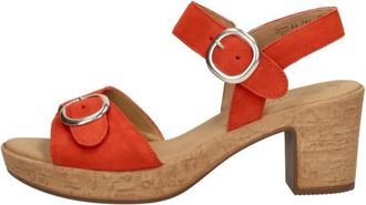 Gabor High Heel Sandalen - Dames - Sandalen met hakken - Oranje - 35 1/2 EU - Schoenen