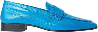 Dries Van Noten Loafers met krokodillenprint van leer - Dames - Loafers - Blauw - 38 EU - Leer - Schoenen