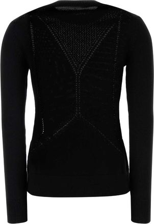 Jil Sander Womens Jumper Black Wool Cotton