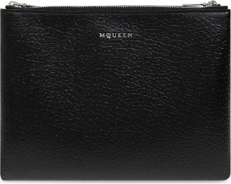 Alexander McQueen Handtas - Dames - Clutches - Zwart - ONE Size - Leer - Tassen