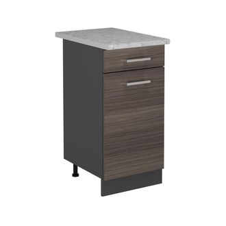 Vicco Mueble Bajo De Cocina R-line, Gris Noble, 40 Cm Et M&aacute;rmol